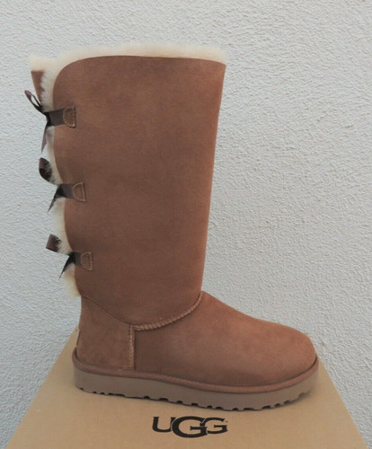 Ugg chestnut bailey bow tall - chestnut,